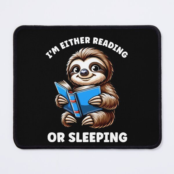 Item preview, Reading Sloth Funny Bookworm designed and sold by BlueBerry-Pengu.