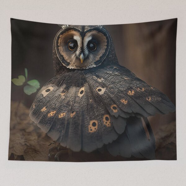 Item preview, Sooty Owl Moth designed and sold by locustgirl.