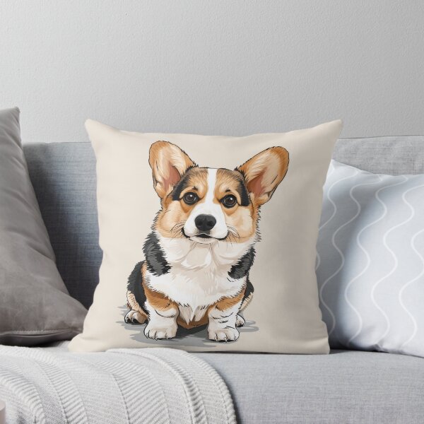 Aperçu de l'œuvre illustration mignonne de chien corgi gallois créée et vendue par Maverick Souls.