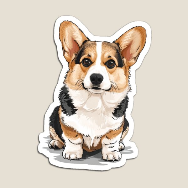 Item preview, cute welsh corgi dog illustration  designed and sold by Maverick Souls.