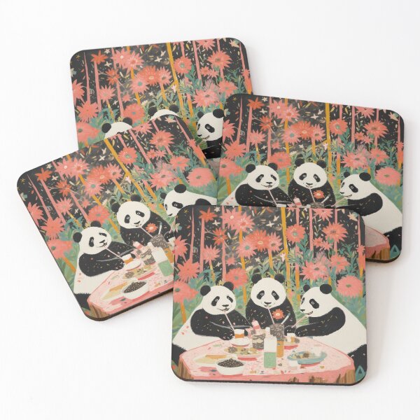 Item preview, funny pandas, party, birthday, Japan designed and sold by Mauswohn.