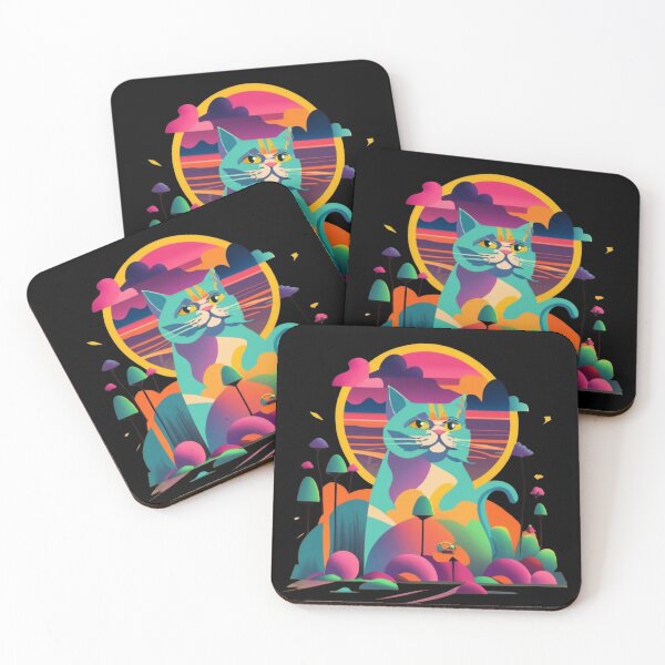 Item preview, Abstract Cat, funny cat gifts designed and sold by V-Tee.