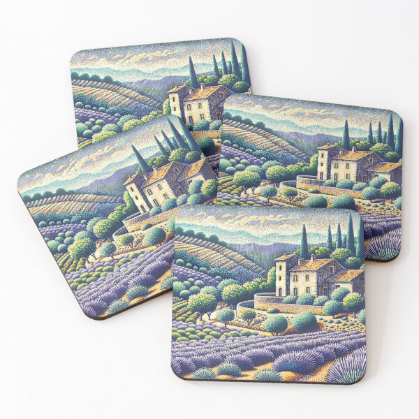 Item preview, Pointillist Dream - Vibrant Provence designed and sold by EtherealEchoes.