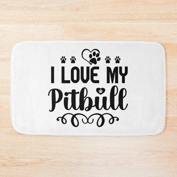Item preview, I Love My Pitbull Bumper designed and sold by package11.