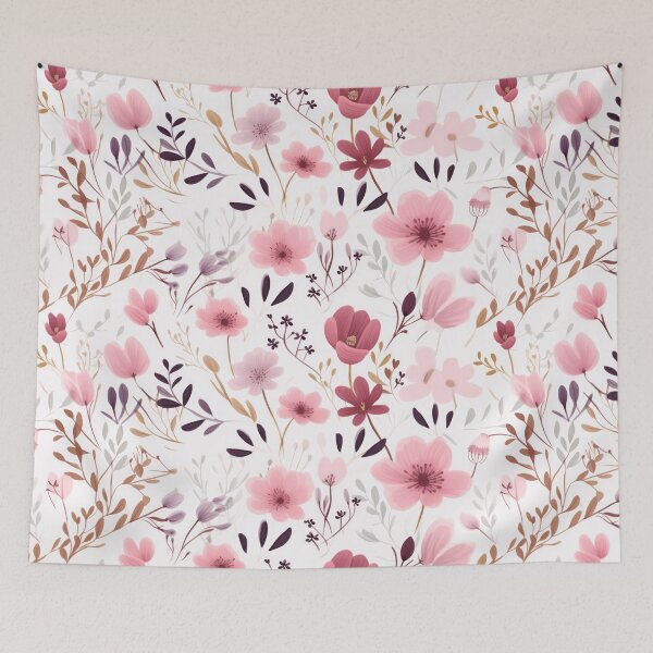 Item preview, Millefleur Floral Pattern designed and sold by Monochrome-Dog.