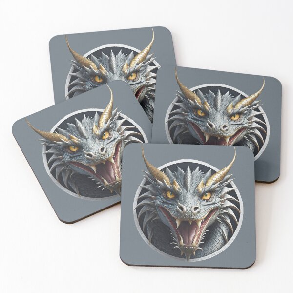 Item preview, Scary Grey Dragon Yellow Eyes designed and sold by Lelijo.