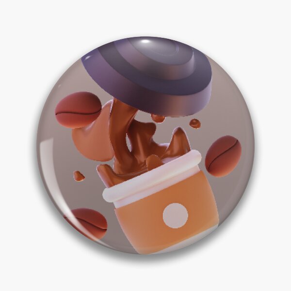 Item preview, "Premium 3D Coffee Experience: Cup with Coffee Bean Cartoon Vector Icon" designed and sold by hjian8219.