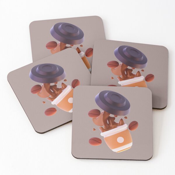Item preview, "Premium 3D Coffee Experience: Cup with Coffee Bean Cartoon Vector Icon" designed and sold by hjian8219.