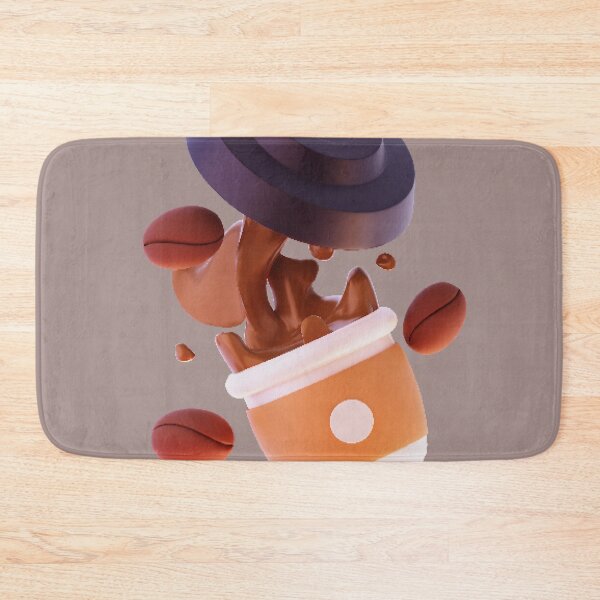Item preview, "Premium 3D Coffee Experience: Cup with Coffee Bean Cartoon Vector Icon" designed and sold by hjian8219.