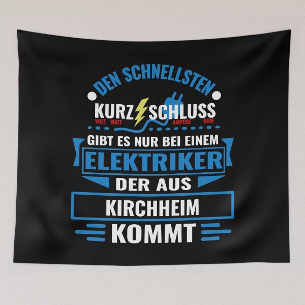 Item preview, KIRCHHEIM - We have the best electricians, no one gets it so fast. designed and sold by NoriTEEs.