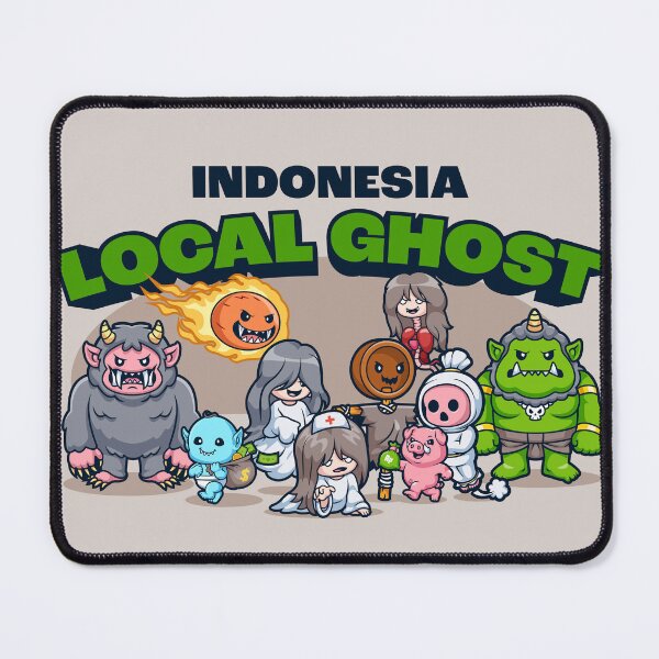 Item preview, Whimsical Wraith: Cute Indonesian Local Ghost Cartoon Vector Icon" designed and sold by hjian8219.