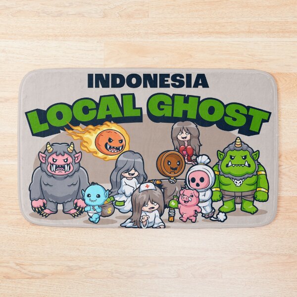 Item preview, Whimsical Wraith: Cute Indonesian Local Ghost Cartoon Vector Icon" designed and sold by hjian8219.