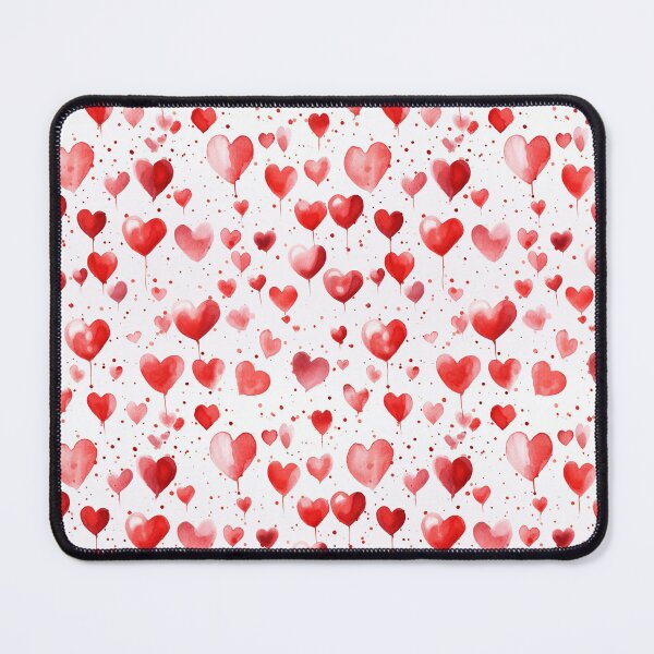 Item preview, Valentine's Day Red Heart Watercolor Pattern designed and sold by graphicmeyou.