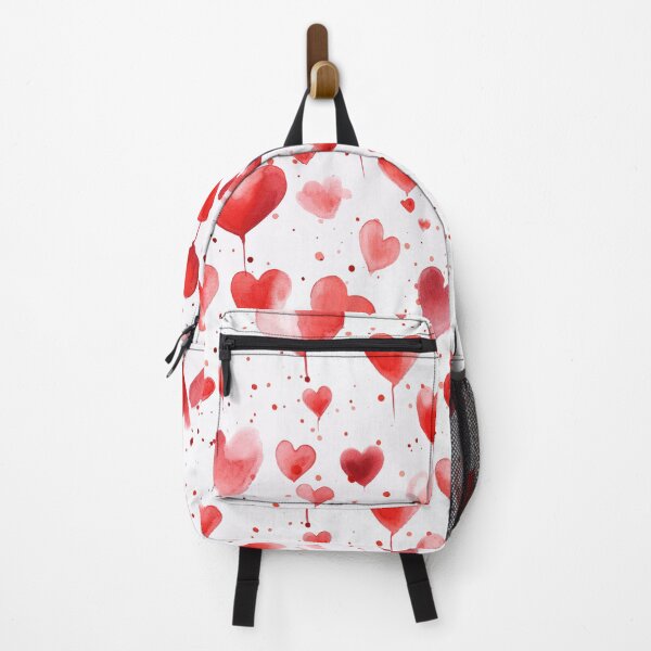 Item preview, Valentine's Day Red Heart Watercolor Pattern designed and sold by graphicmeyou.