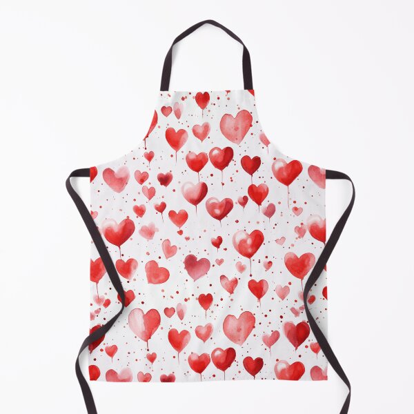 Item preview, Valentine's Day Red Heart Watercolor Pattern designed and sold by graphicmeyou.