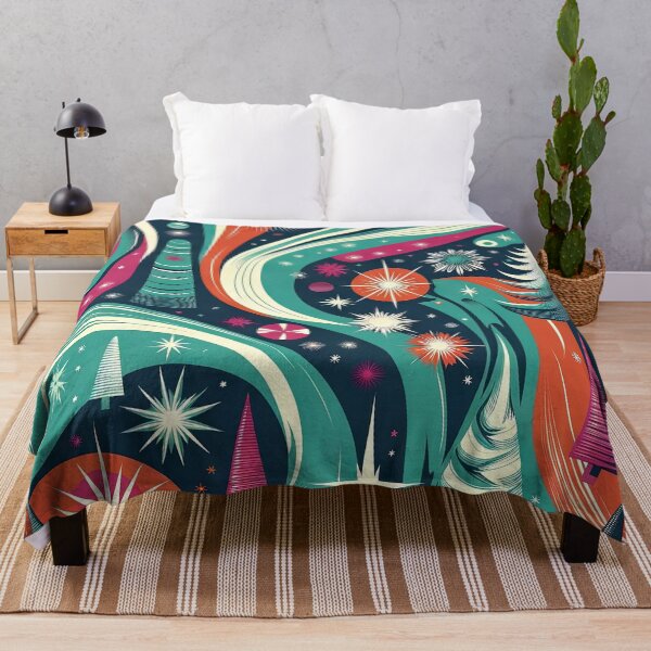 Item preview, Psychedelic Space Forest Cosmic Voyage designed and sold by MidModMaison.