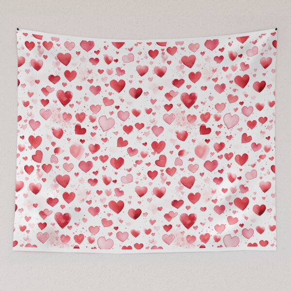 Item preview, Red Heart Watercolor Valentine's Day designed and sold by graphicmeyou.