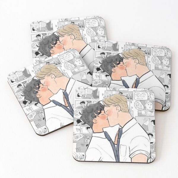 Item preview, Heartstopper cartoon sketch - Charlie and Nick designed and sold by JaimyE.