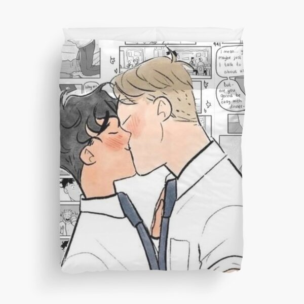 Vista previa del artículo con la obra «Boceto de dibujos animados de Heartstopper - Charlie y Nick», diseñado y vendido por JaimyE.