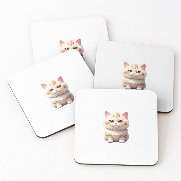 Item preview, Adorable Chubby Cat - Pixel Art designed and sold by pinksunsets.