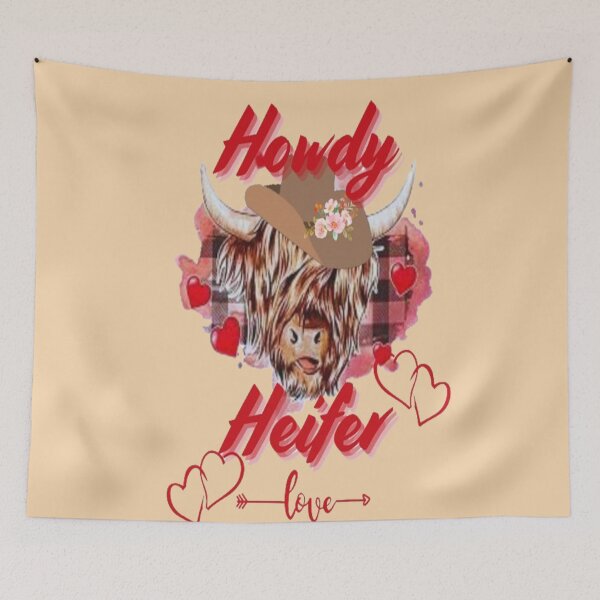 Item preview, Howdy Heifer, Cute Lettering Design , Bee Mine For Valentine, Everyday My Valentine, you will live on in my heart designed and sold by Adri Barnard.