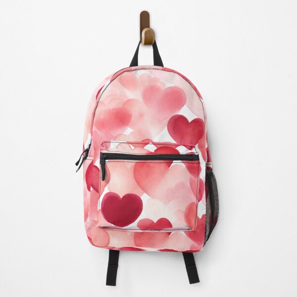Item preview, Valentine's Day Red Heart Watercolor Pattern designed and sold by graphicmeyou.