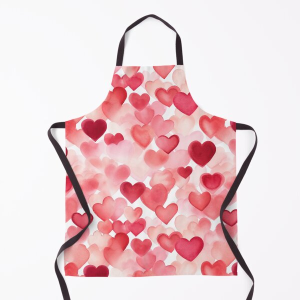Item preview, Valentine's Day Red Heart Watercolor Pattern designed and sold by graphicmeyou.