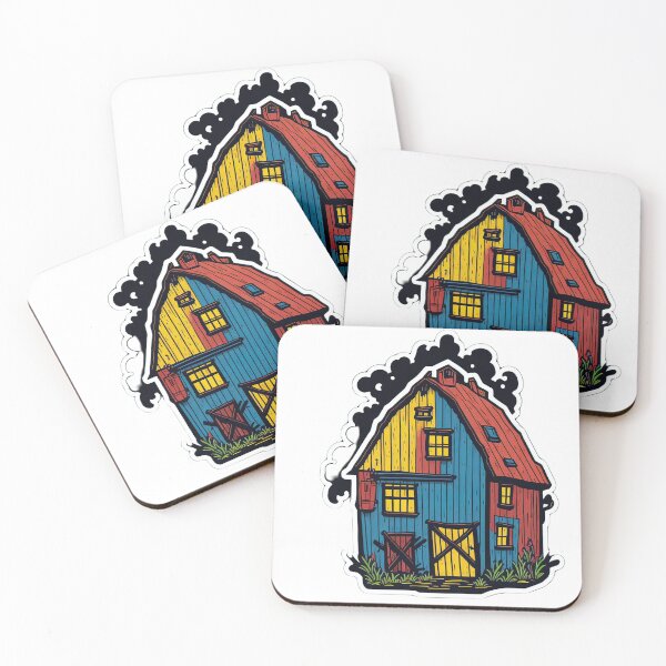 Item preview, cute colorful barn designed and sold by FINCAN1.