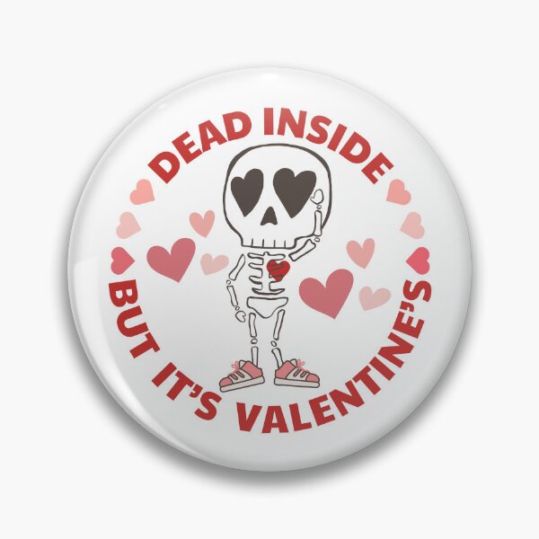 Item preview, Funny Anti-Valentine's Day Cute Single skull designed and sold by TheVirtualSpace.