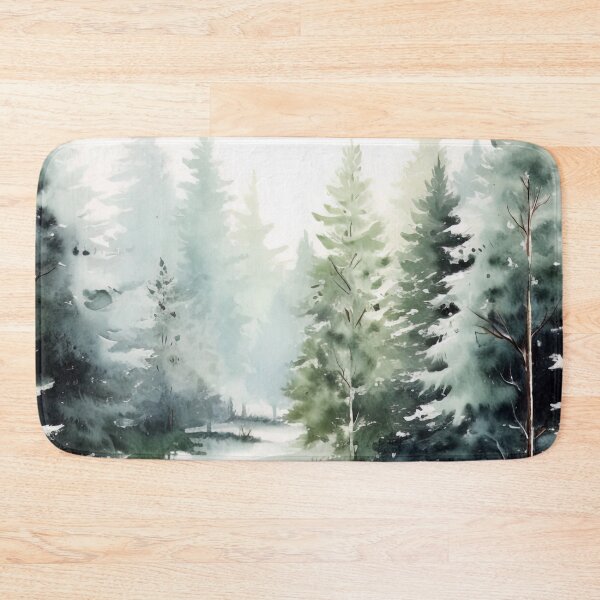 Item preview, Watercolor Forest Landscape designed and sold by graphicmeyou.