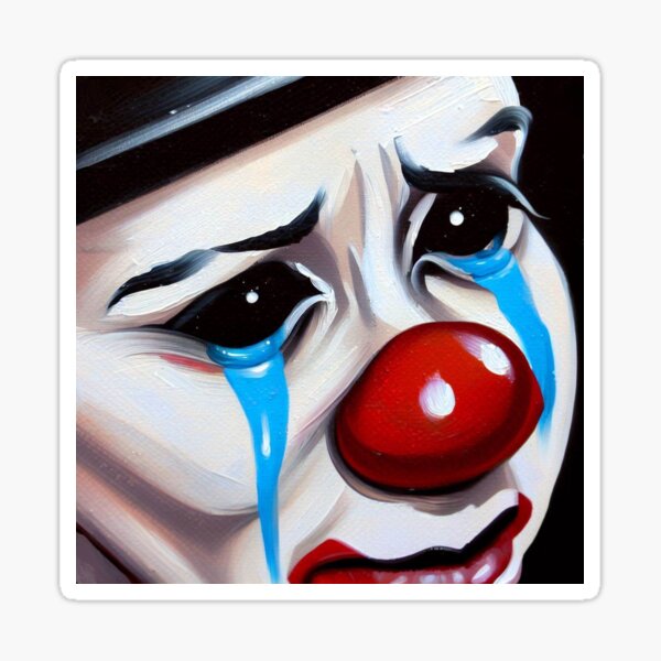 Item preview, Clowns Don't Cry designed and sold by ThuslySpokenArt.