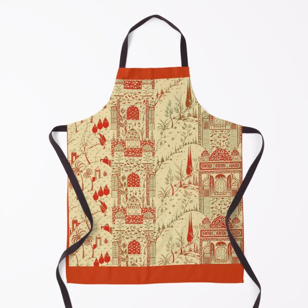 Item preview, Indian miniature inspired design, red and cream  designed and sold by MoisOneOffs.