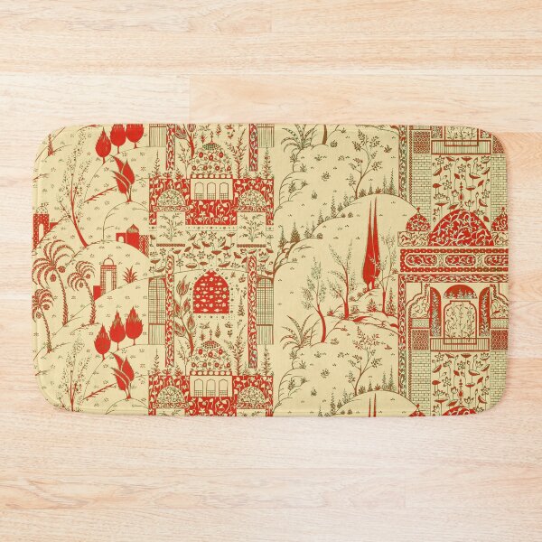 Item preview, Indian miniature inspired design, red and cream  designed and sold by MoisOneOffs.