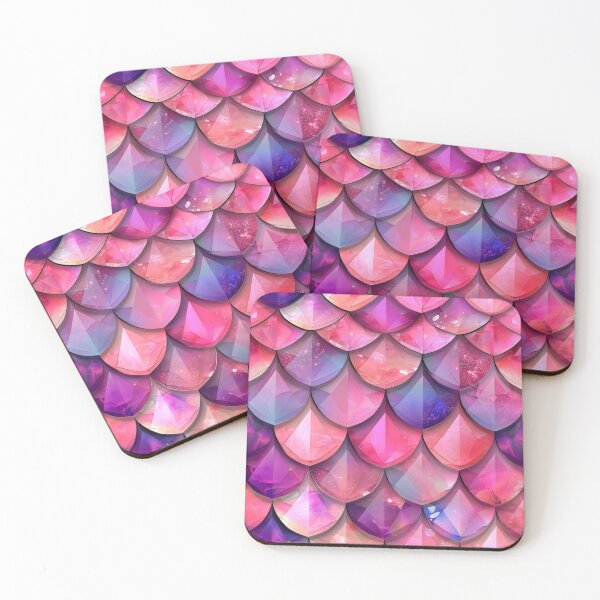 Item preview, Pink And Purple Gems Scales Pattern designed and sold by SweetClicks123.