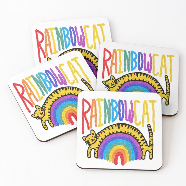 Item preview, rainbow cat designed and sold by zzzozzo.