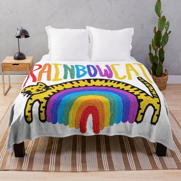 Item preview, rainbow cat designed and sold by zzzozzo.