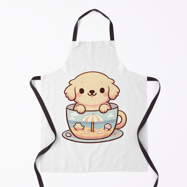 Item preview, Puppy's Seaside Retreat in a Teacup designed and sold by UmbrellaStudio1.