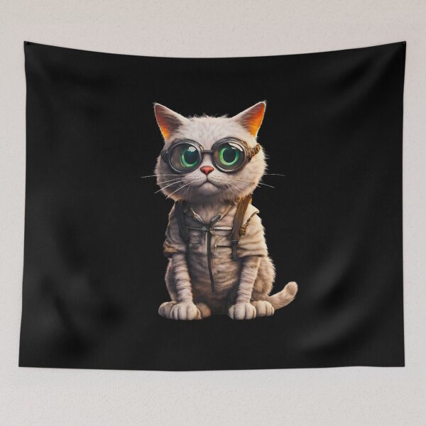 Item preview, Cat Professor Adventurer designed and sold by Aquillashop.
