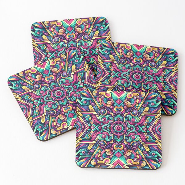 Item preview, Abstract Deco Neon designed and sold by ~ QPAIC ~.