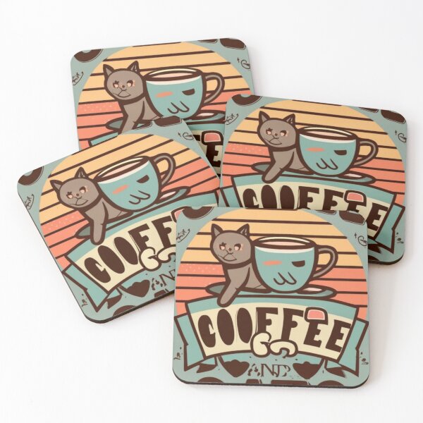 Item preview, vintage coffe and cats v30 designed and sold by FenwickDesign99.