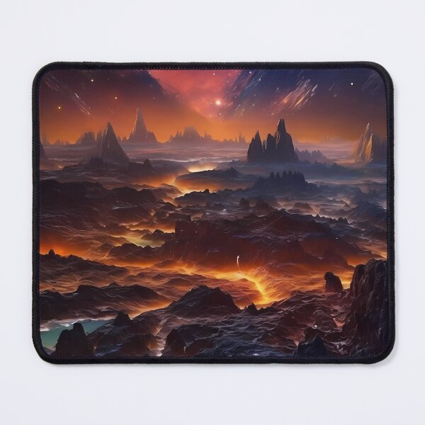 Item preview, Majestic Peaks and Cosmic Dreams: A Surreal Landscape Exploration. designed and sold by GiveMeMood.