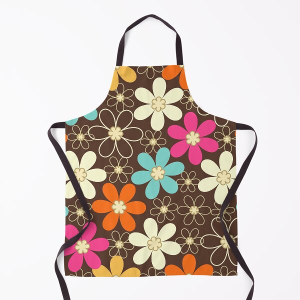 Item preview, Retro Floral Fiesta Vibrant 70s Bloom designed and sold by MidModMaison.