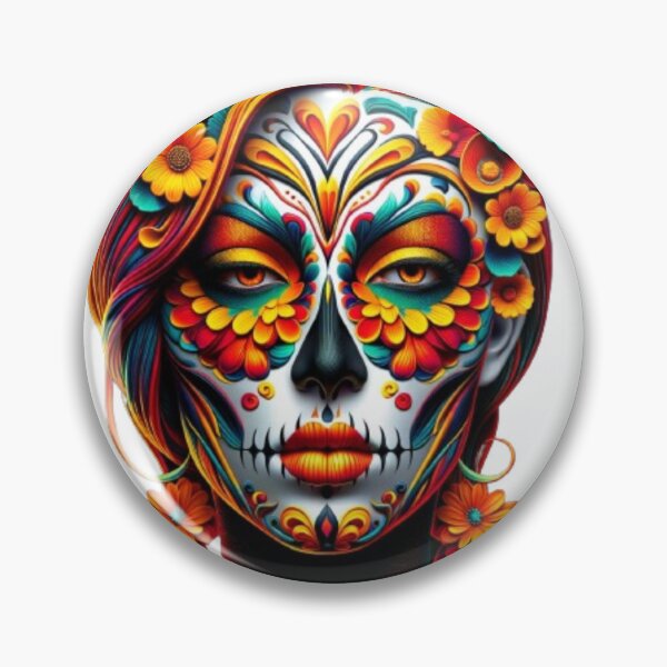 Item preview, Feminine Skeleton Short Multicolor Hair Bustier Los Muertos designed and sold by OlaMarket.