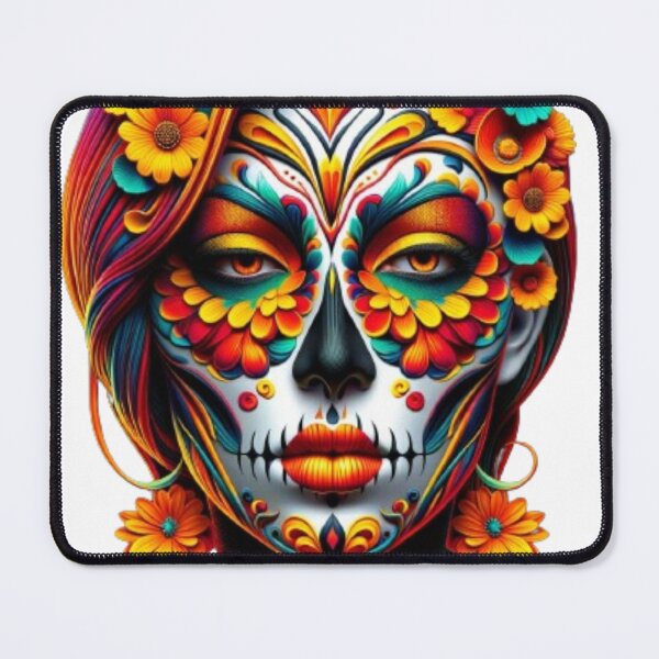 Item preview, Feminine Skeleton Short Multicolor Hair Bustier Los Muertos designed and sold by OlaMarket.