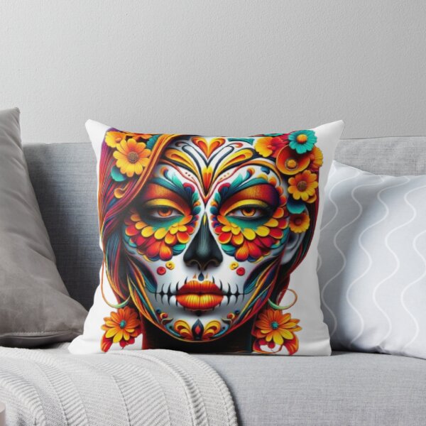 Item preview, Feminine Skeleton Short Multicolor Hair Bustier Los Muertos designed and sold by OlaMarket.