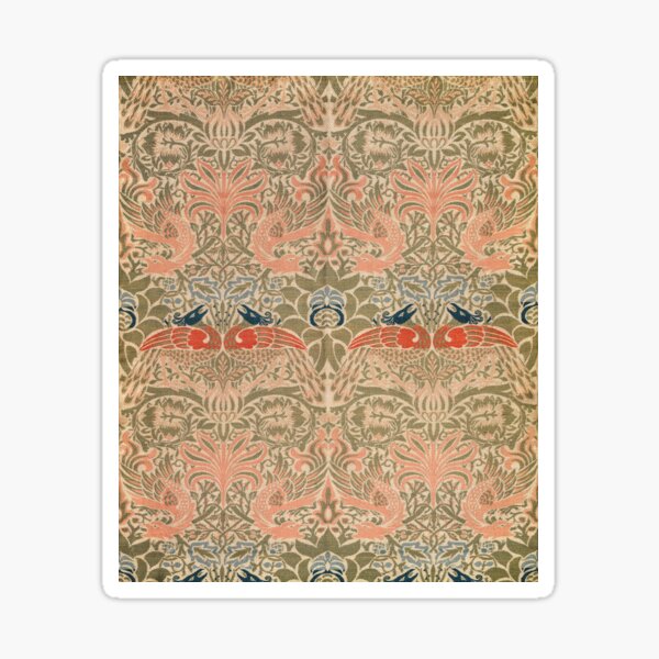Item preview, William Morris's Peacock and Dragon (1878) famous pattern designed and sold by Suzana Djordjevic.