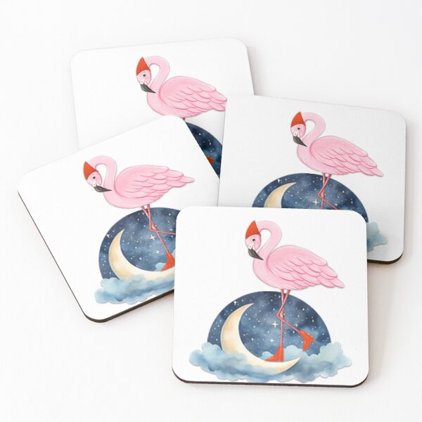 Item preview, Pink Flamingo in the Moon designed and sold by GAGO5.
