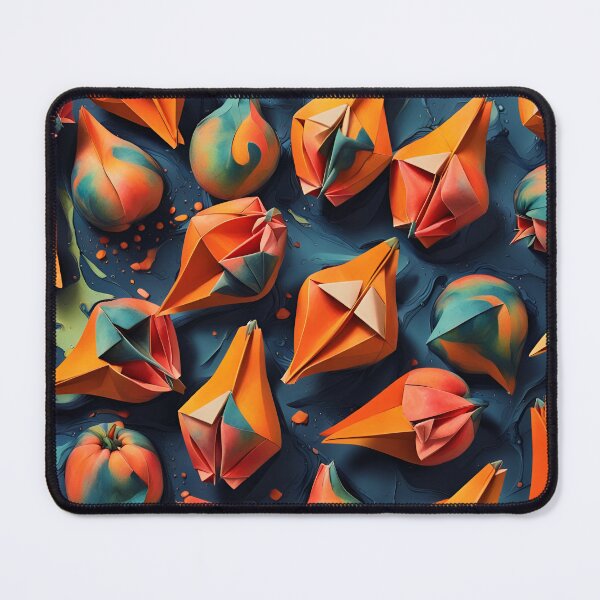 Item preview, Origami Papaya Pattern Colorful Orange Green designed and sold by ShaViArt.