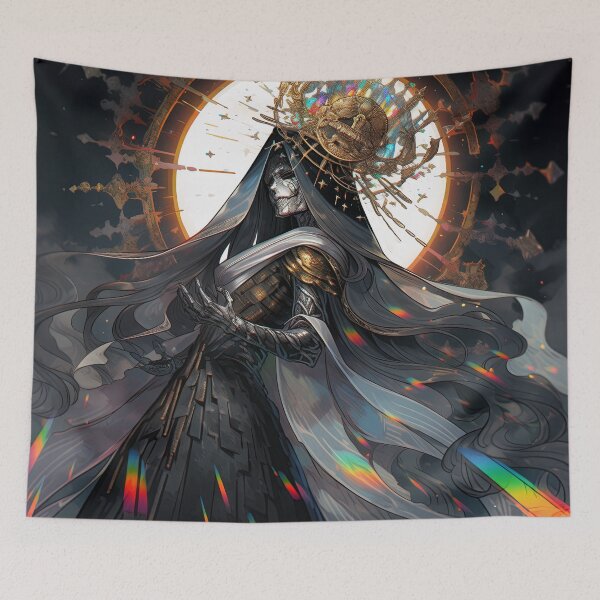 Item preview, Dark Celestial Cosmic Deity Anime Girl designed and sold by bubblegoth.