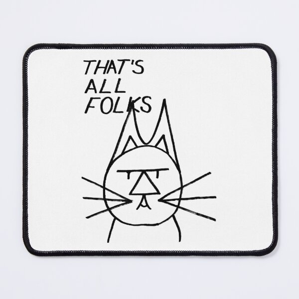 Item preview, FeltTipCat - That's All Folks designed and sold by felttipcat.